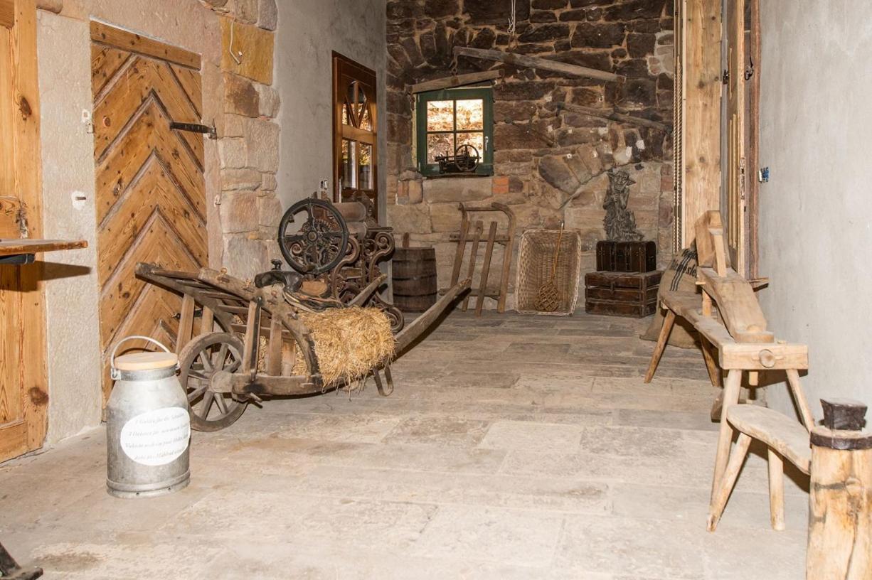 Naturhof-Papiermuehle 2 Bett-Zimmer Rosenrot Bollberg Esterno foto